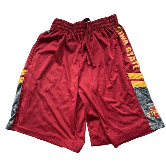 Iowa State Cyclones Red & Gray Athletic Basketball Shorts Mens Small Colosseum - Picture 1 of 16